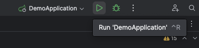 Run application screenshot